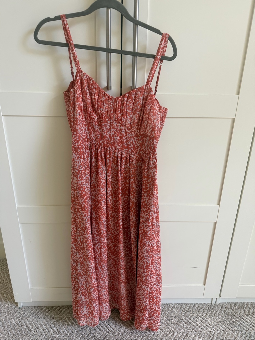 Abercrombie & Fitch Rust Floral Maxi Dress